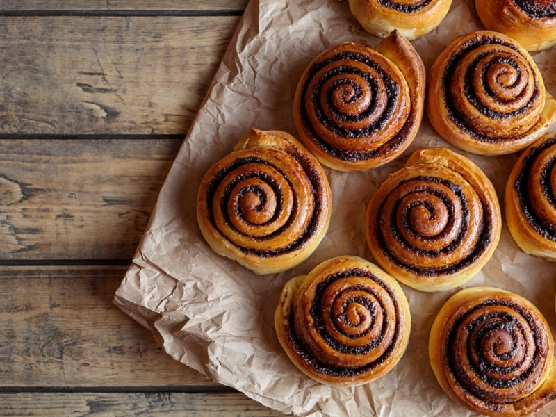 Brioches roulées à la cannelle