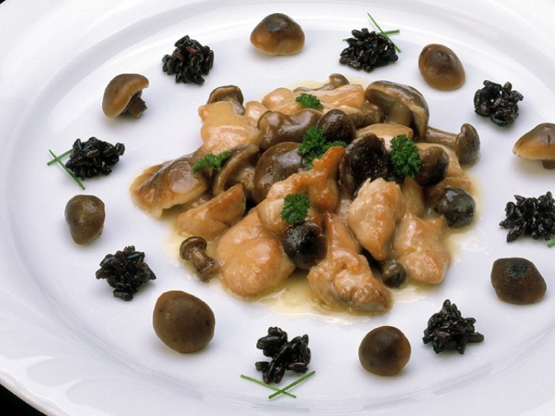 Ris de veau au foie gras et morilles séchées