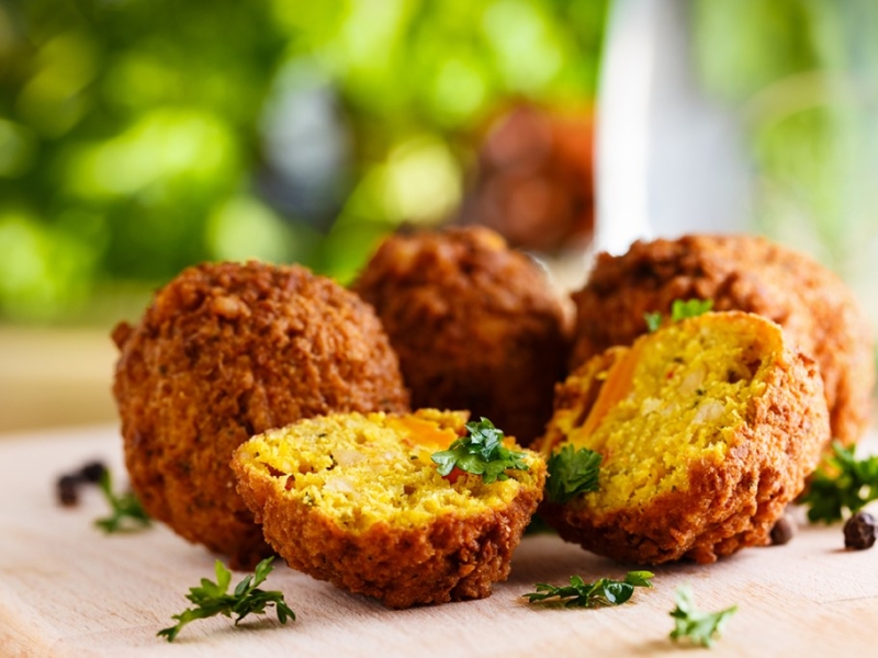 Croquettes de lentilles au piment doux