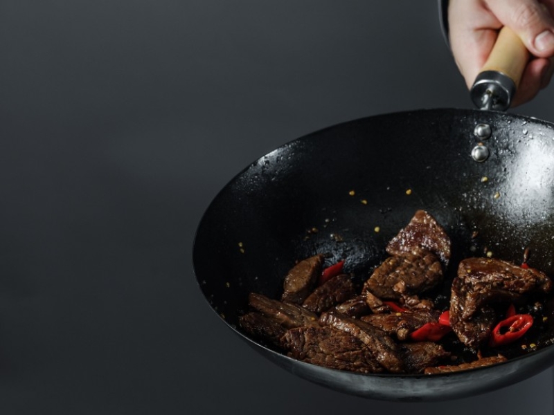 Wok de bœuf aux légumes au sésame