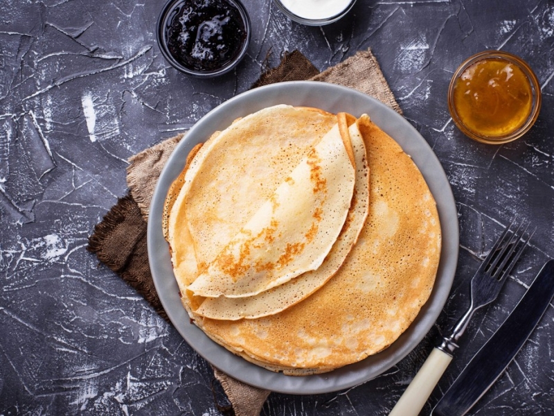 Pâtes à crêpes à la vanille