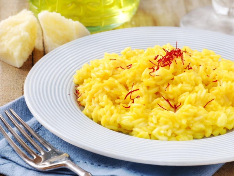 Le risotto milanais au safran